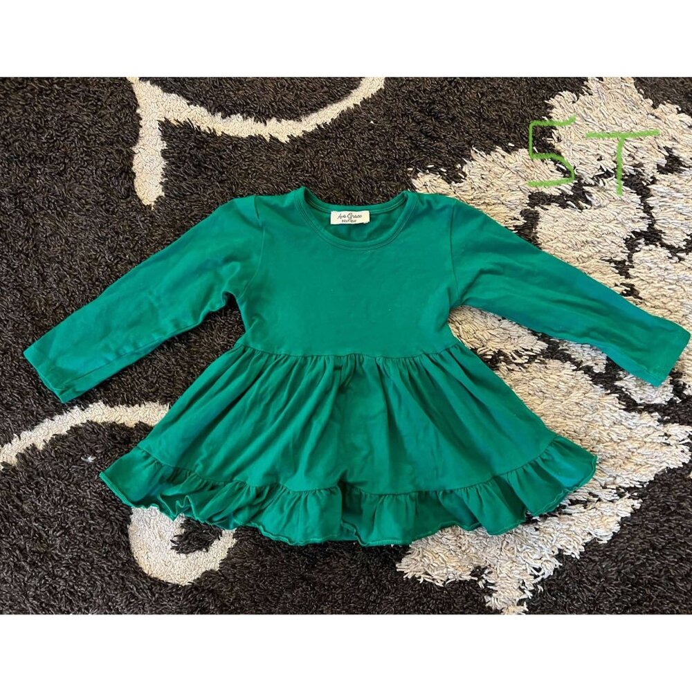 Girl 5T Green Tunic Top